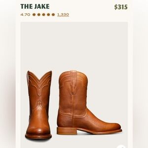 Tecovas “The Jake” Roper boot. Size 9D